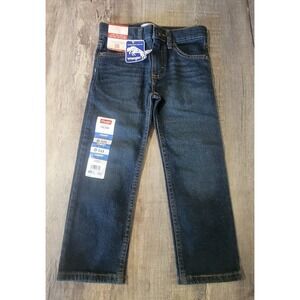 Wrangler Classic Straight Boy 4 Regular Fit Flex Adjustable Waist Blue Jeans NWT
